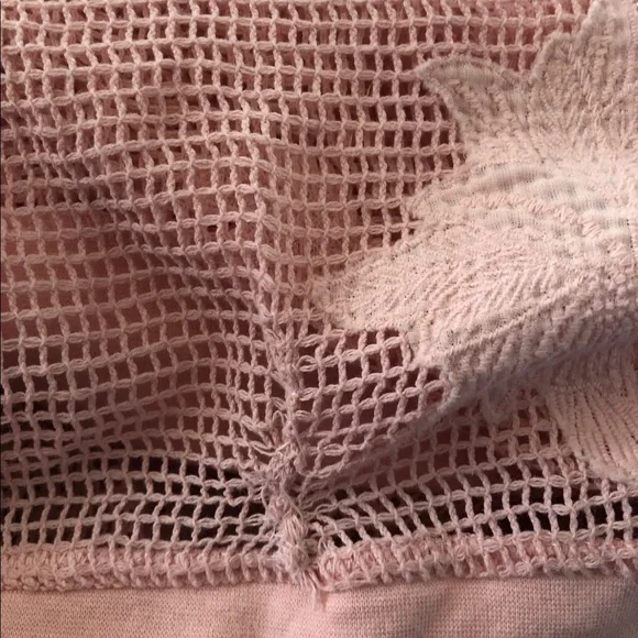 Target Art Class Pink Floral Crochet Net Long Sleeve Hoodie Girl’s XL 14-16 - Picture 4 of 10